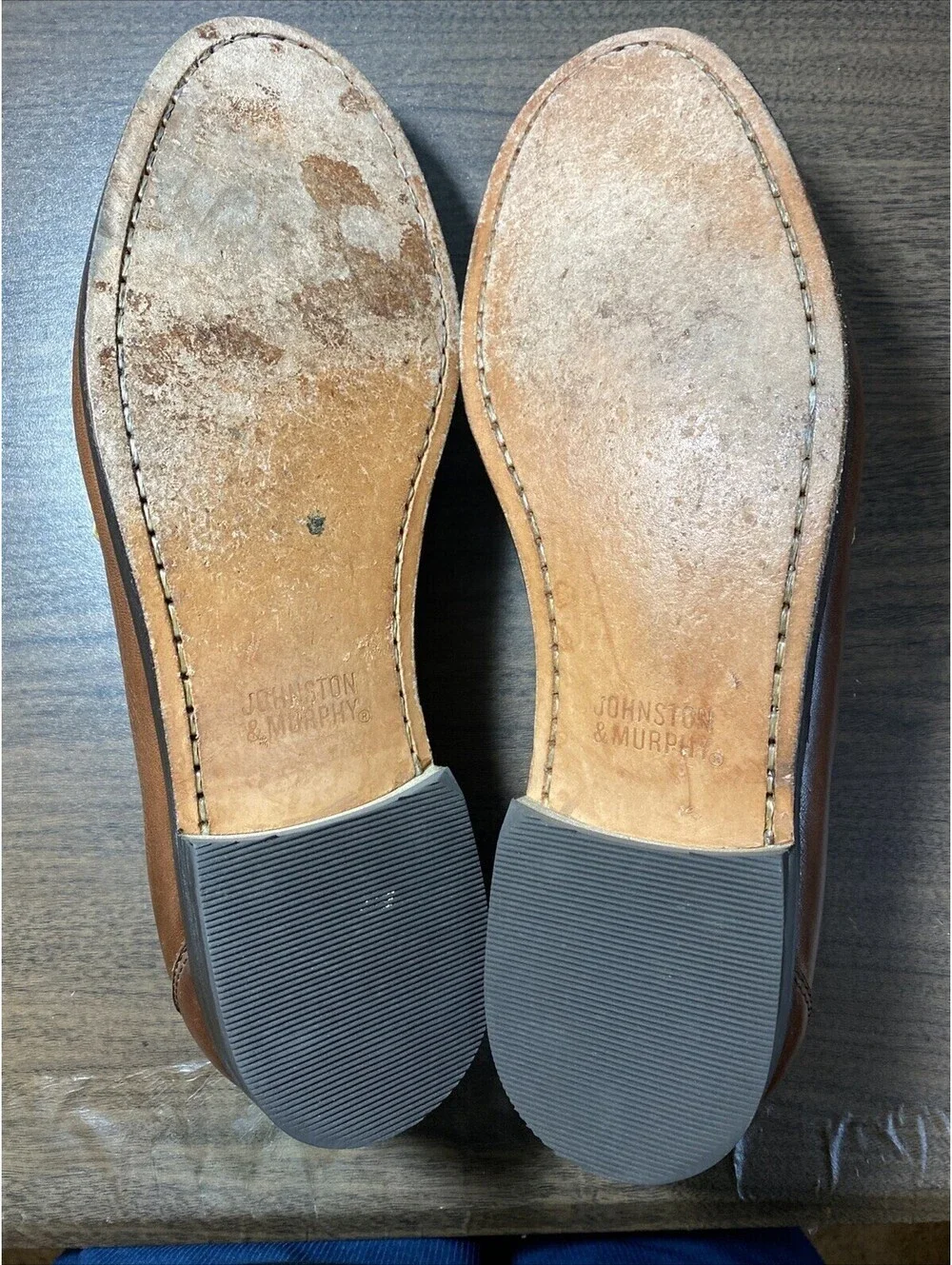 Men’s Johnston & Murphy Kaplan Saddle Tan 25-6203 Size 11.5M